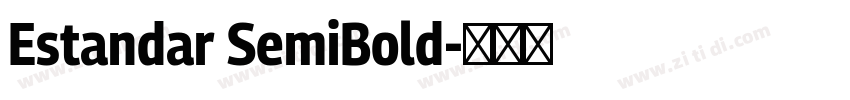 Estandar SemiBold字体转换